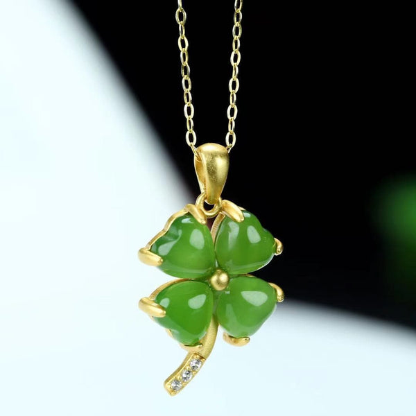 Real 4 deals leaf clover necklace